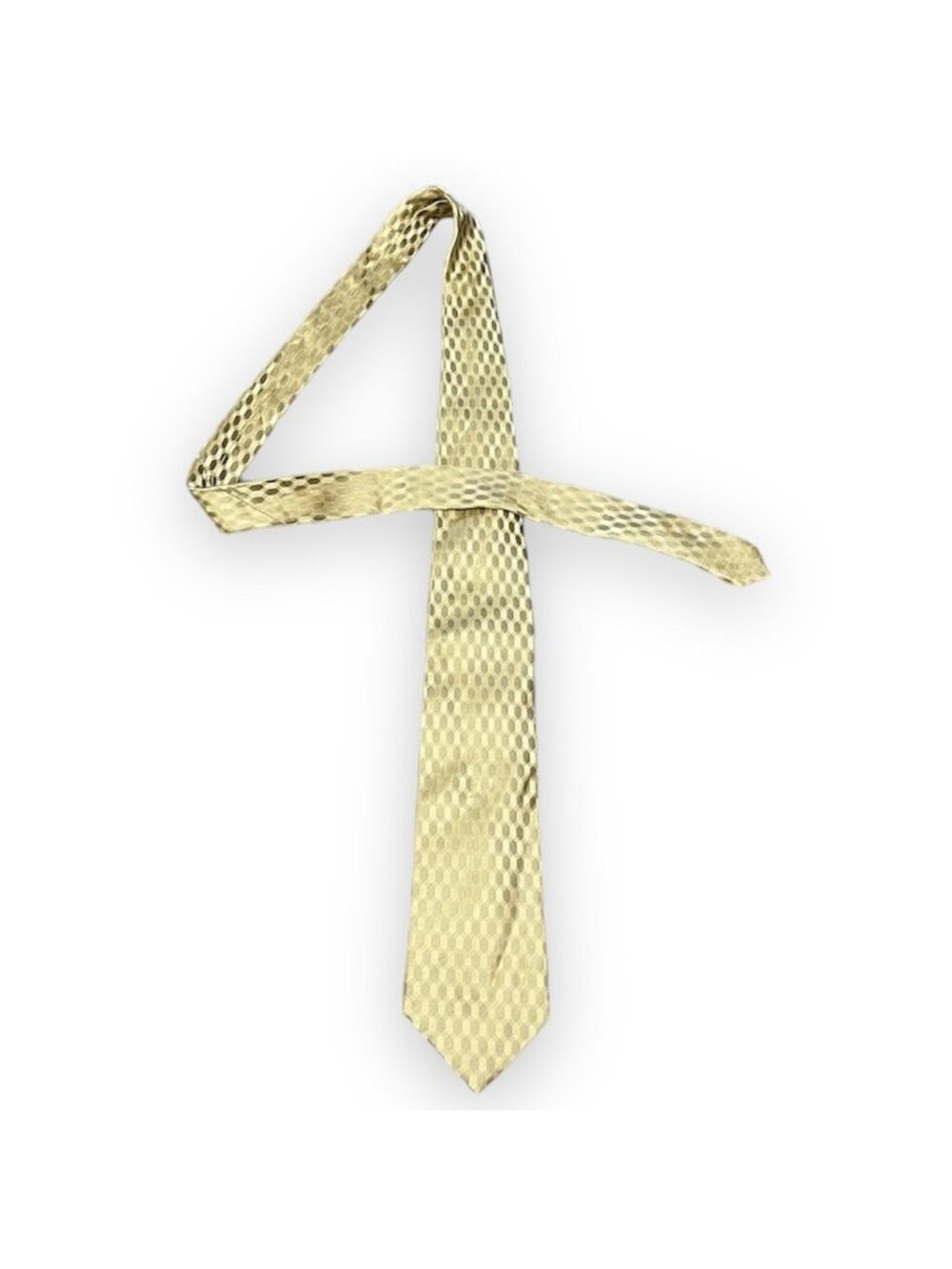 BCBG // Attitude 100% Silk Men’s Neck Tie Golden Cream
